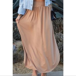 Plus Size tan skirt